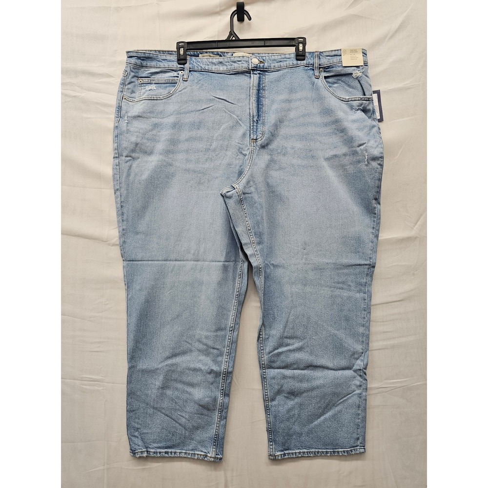 Universal Thread Womens Straight Highest Rise Jeans Blue Cotton Blend Size 30